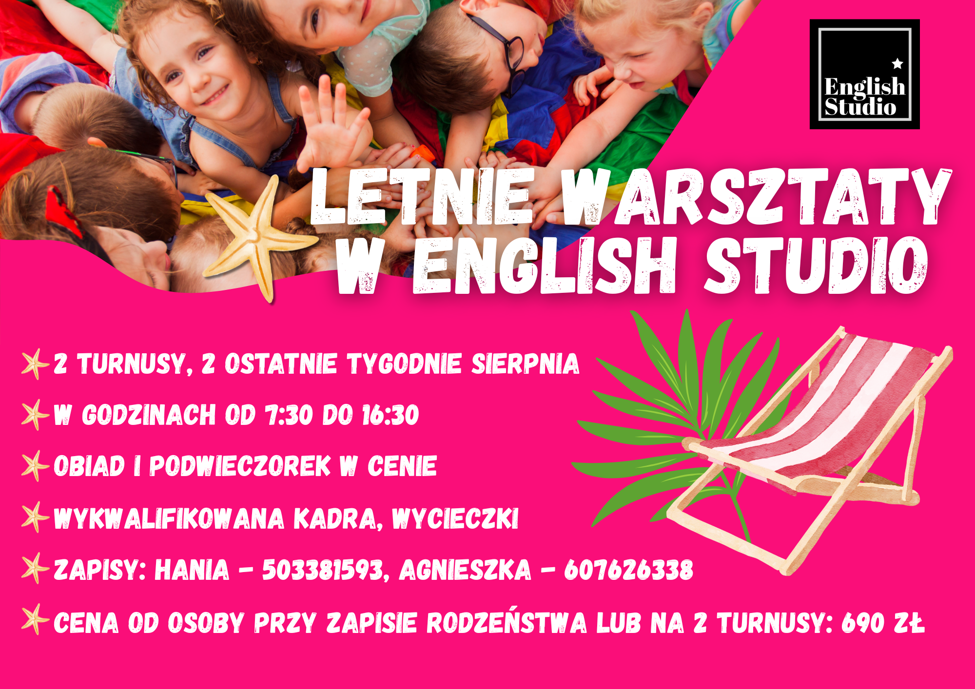 Letnie warsztaty w English Studio – English Studio Poznań